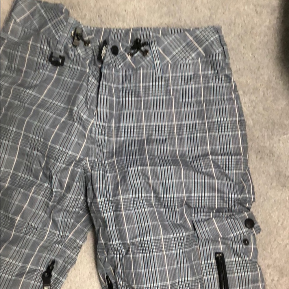 Roxy snowboard pants - blue plaid - Picture 2 of 6